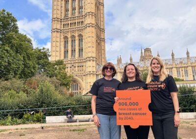 Anne, Claire and Kirsty at One Cancer Voice