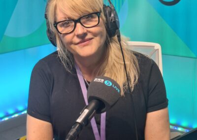Darlaine speaking at BBC 5 Live